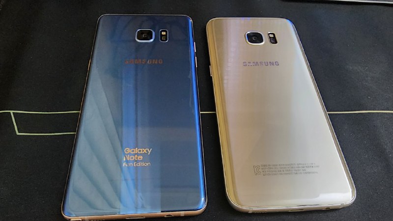900收了台Note FE和S7 Edge，颜值没话说，可惜其中有台命运多舛
