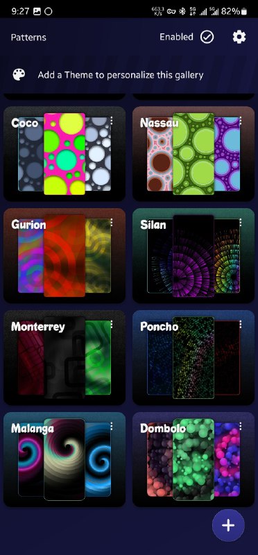 谷歌的这个还没用上，发现以前分享的Tapet更新到9.0了，目前有88种预设，用了几天还不错